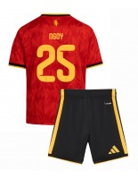 Belgia Nathan Ngoy #25 Kotipaita Lasten MM-kisat 2026 Lyhythihainen (+ shortsit)